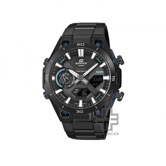 Casio Edifice ECB-2300DC-1A Black Stainless Steel Band Men Watch