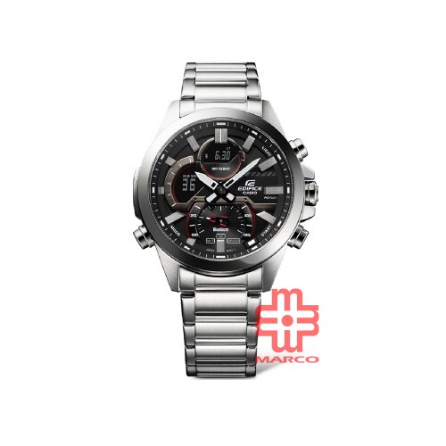 Casio Edifice ECB-30D-1A Silver Stainless Steel Band Men Watch