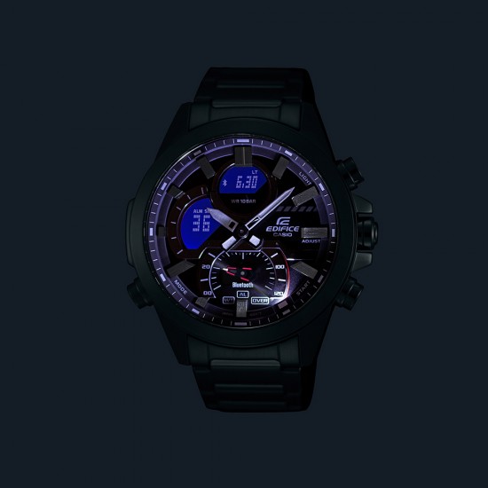 Casio Edifice ECB-30D-2A Silver Stainless Steel Band Men Watch