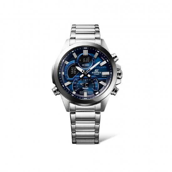 Casio Edifice ECB-30D-2A Silver Stainless Steel Band Men Watch