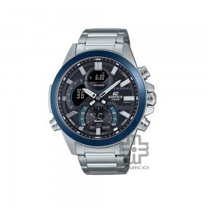 Casio Edifice ECB-30DB-1A Silver Stainless Steel Band Men Watch