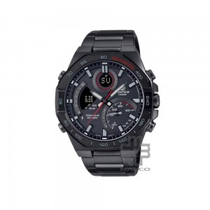 Casio Edifice ECB-950DC-1A Black Stainless Steel Band Men Watch