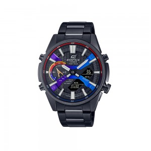 Casio Edifice ECB-S100HG-1A Black Stainless Steel Band Men Watch