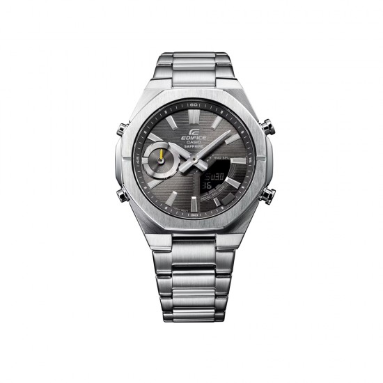 Casio Edifice ECB-S10D-8A Silver Stainless Steel Band Men Watch