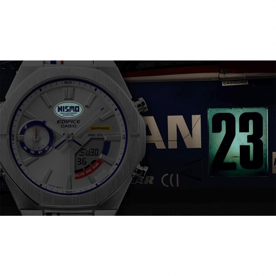 Casio Edifice NISMO heritage edition ECB-S10NIS-7A White Leather Band Men Watch