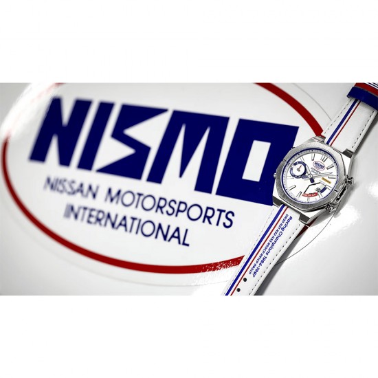 Casio Edifice NISMO heritage edition ECB-S10NIS-7A White Leather Band Men Watch