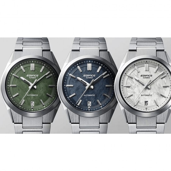Casio Edifice Automatic EFK-100D-3A Silver Stainless Steel Band Men Watch Casio Edifice Automatic EFK-100D-3A Silver Stainless Steel Band Men Watch