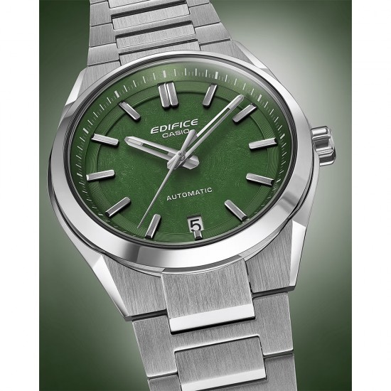 Casio Edifice Automatic EFK-100D-3A Silver Stainless Steel Band Men Watch Casio Edifice Automatic EFK-100D-3A Silver Stainless Steel Band Men Watch