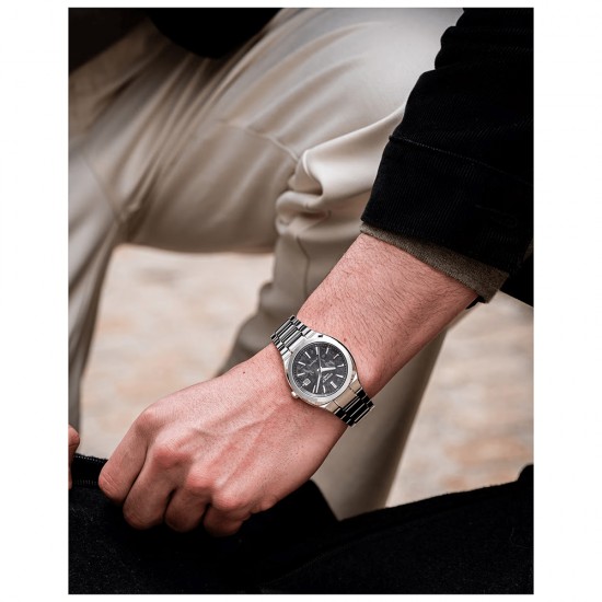 Casio Edifice Automatic EFK-200CD-1A Silver Stainless Steel Band Men Watch
