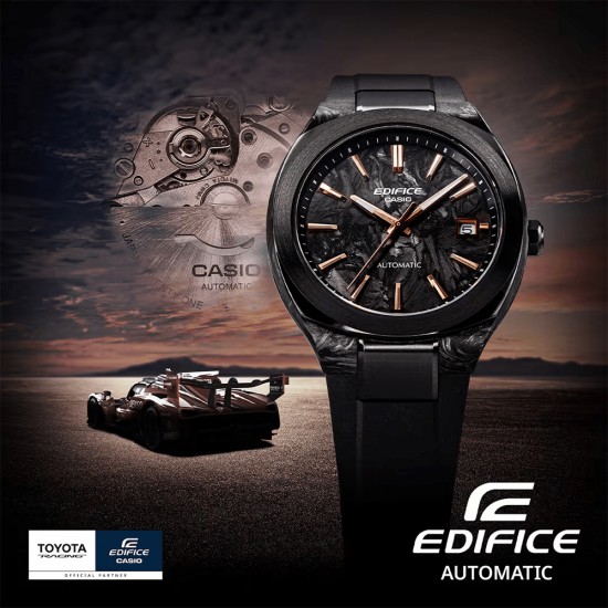 Casio Edifice Automatic EFK-200XPB-1A Black Resin Band Men Watch