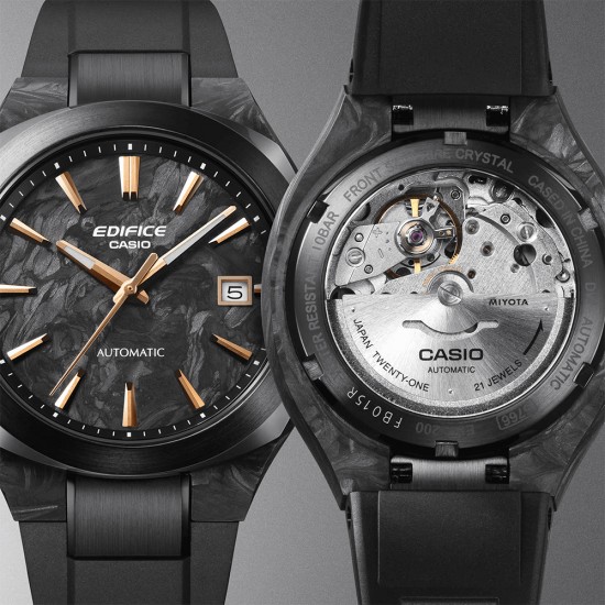 Casio Edifice Automatic EFK-200XPB-1A Black Resin Band Men Watch