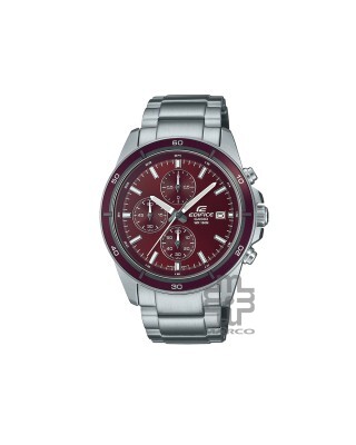 Casio Edifice EFR-526D-5CV Silver Stainless Steel Band Men Watch