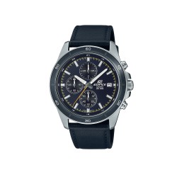 Casio Edifice EFR-526L-2CV Black Leather Band Men Watch