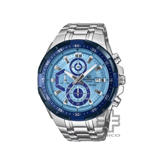 Casio Edifice EFR-539DE-2AV Silver Stainless Steel Band Men Watch