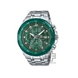 Casio Edifice EFR-539DE-3AV Silver Stainless Steel Band Men Watch