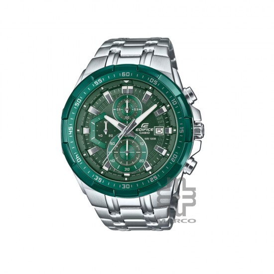 Casio Edifice EFR-539DE-3AV Silver Stainless Steel Band Men Watch