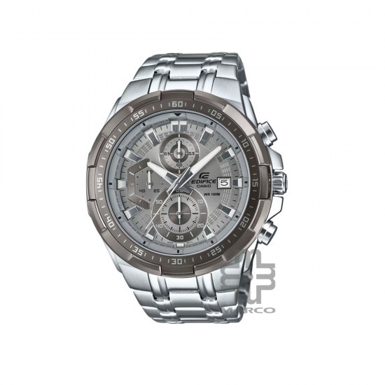 Casio Edifice EFR-539DE-8AV Silver Stainless Steel Band Men Watch