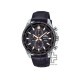 Casio Edifice EFR-574BL-1AV Black Leather Band Men Watch