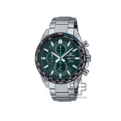 Casio Edifice EFR-574DB-3AV Silver Stainless Steel Band Men Watch