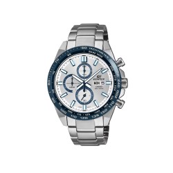 Casio Edifice EFR-574DE-7AV Silver Stainless Steel Band Men Watch
