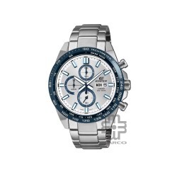 Casio Edifice EFR-574DE-7AV Silver Stainless Steel Band Men Watch