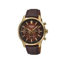 Casio Edifice EFR-575CL-5A Brown Leather Band Men Watch