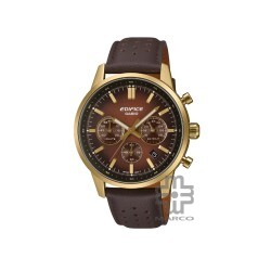 Casio Edifice EFR-575CL-5A Brown Leather Band Men Watch