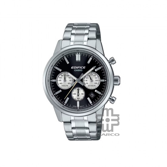 Casio Edifice EFR-575D-1A Silver Stainless Steel Band Men Watch