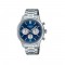 Casio Edifice EFR-575D-2A Silver Stainless Steel Band Men Watch