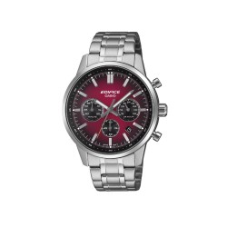 Casio Edifice EFR-575D-4A Silver Stainless Steel Band Men Watch