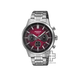 Casio Edifice EFR-575D-4A Silver Stainless Steel Band Men Watch