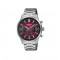 Casio Edifice EFR-575D-4A Silver Stainless Steel Band Men Watch