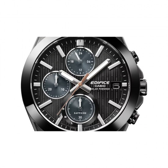 Casio Edifice EFS-S650DC-1A Black Stainless Steel Band Men Watch