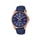 Casio Edifice EFV-150CL-2AV Navy Blue Leather Band Men Watch