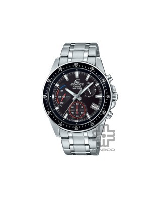 Casio Edifice EFV-540D-1AV Silver Stainless Steel Band Men Watch