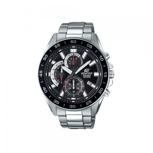 Casio Edifice EFV-550D-1A Silver Stainless Steel Band Men Watch