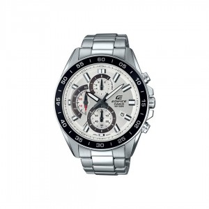 Casio Edifice EFV-550D-7A Silver Stainless Steel Band Men Watch