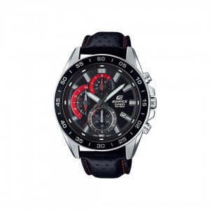 Casio Edifice EFV-550L-1A Standard Chronograph Leather Men Watch