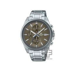 Casio Edifice EFV-610D-5CV Silver Stainless Steel Band Men Watch
