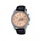 Casio Edifice EFV-610EL-5A Black Leather Band Men Watch