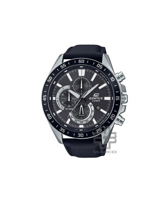 Casio Edifice EFV-620L-1AV Black Leather Band Men Watch