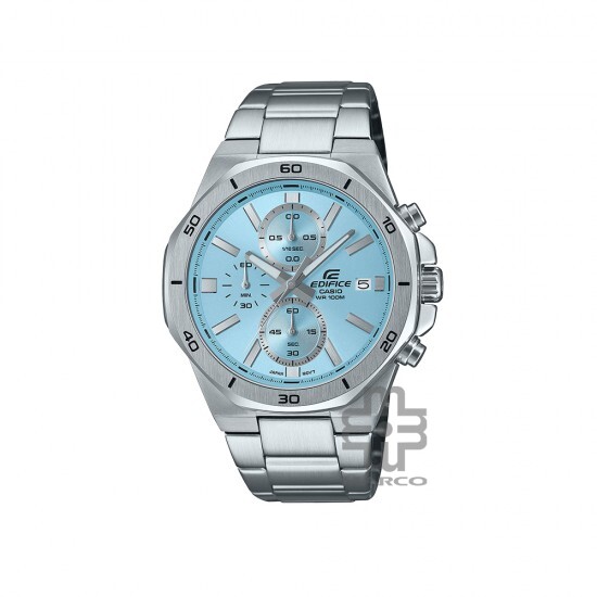 Casio Edifice EFV-640D-2BV Silver Stainless Steel Band Men Watch Casio Edifice EFV-640D-2BV Silver Stainless Steel Band Men Watch