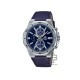 Casio Edifice EFV-640L-2AV Navy Blue Leather Band Men Watch