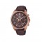 Casio Edifice EFV-650CL-5AVUDF Brown Leather Band Men Watch
