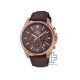 Casio Edifice EFV-650CL-5AVUDF Brown Leather Band Men Watch