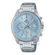 Casio Edifice EFV-650D-2BV Silver Stainless Steel Band Men Watch