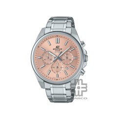 Casio Edifice EFV-650D-4AV Silver Stainless Steel Band Men Watch