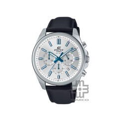 Casio Edifice EFV-650L-7AV Black Leather Band Men Watch