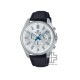 Casio Edifice EFV-650L-7AV Black Leather Band Men Watch
