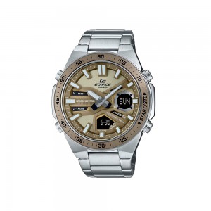 Casio Edifice EFV-C110D-5A Silver Stainless Steel Band Men Watch